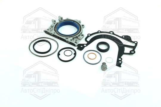 Комплект прокладок з заднім сальником, картер двигуна VW CRAFTER 2.5 TDI CEBA/CEBB (вир-во Elring)
