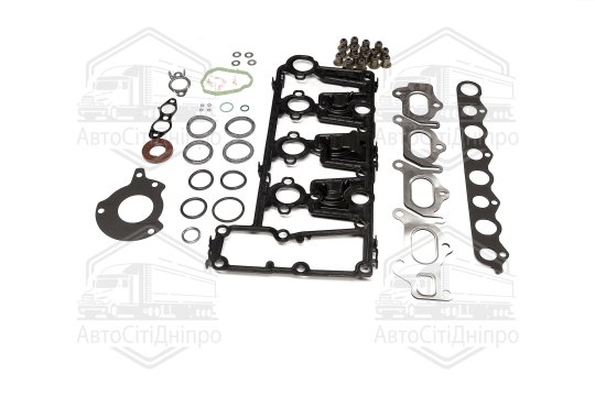 Комплект прокладок верхній БЕЗ Г/Б PSA/FORD 2,0 NDI DW10CTED4(RHH) 10- (вир-во Elring)
