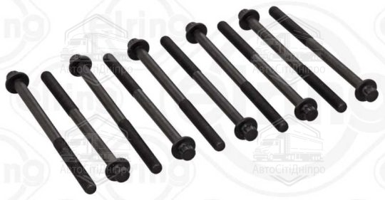 Комплект болтів головки блоку циліндрів MAZDA 2,2 D M11x1,25x168 мм 12- (вир-во Elring)