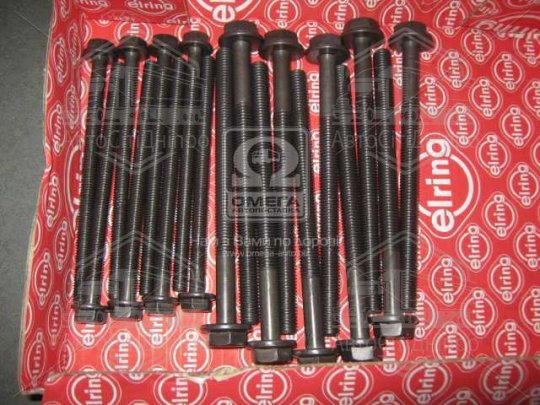 Болт головки блоку (компл.) PSA/FORD 2.2 HDI 4HU/4HV/P8FA/P8FB/QVFA/QWFA (вир-во Elring)