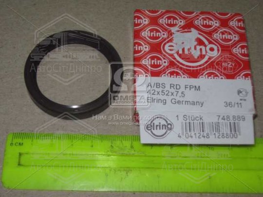 Сальник двигуна FRONT BMW M40B16/M40B18 42X52X7/8 (вир-во Elring)