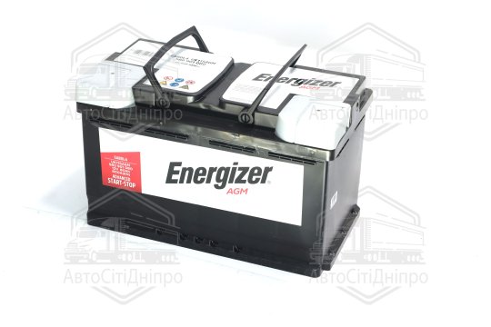 Акумулятор 80Ah-12v Energizer Premium AGM (315х175х190),R,EN800