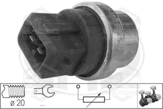 Термовимикач, вентилятор радіатора (вир-во ERA)