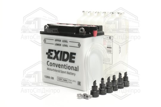 Акумулятор 9Ah-12v Exide (12N9-3B) (135х75х139) R, EN85