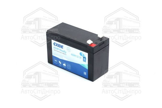 Акумулятор 7Ah-12v Exide AGM (150х65х95), полярність(3),EN85