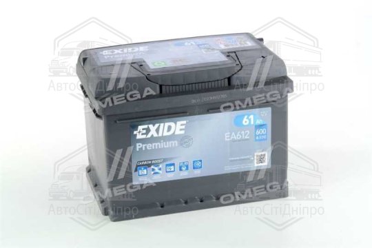Акумулятор 61Ah-12v Exide PREMIUM (242х175х175), R, EN600