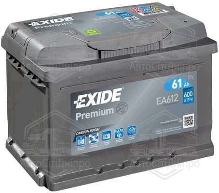 Акумулятор 61Ah-12v Exide PREMIUM (242х175х175), R, EN600