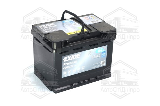 Акумулятор 64Ah-12v Exide PREMIUM (242х175х190), R, EN640
