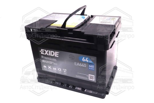 Акумулятор 64Ah-12v Exide PREMIUM (242х175х190), R, EN640