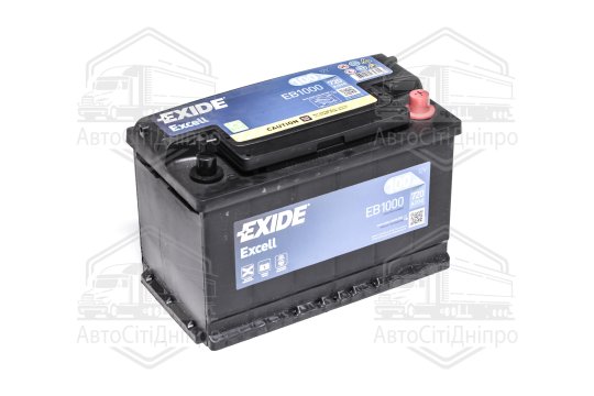 Акумулятор 100Ah-12v Exide EXCELL (315х175х205),R,EN720
