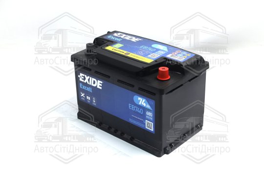 Акумулятор 74Ah-12v Exide EXCELL (278х175х190), R, EN680
