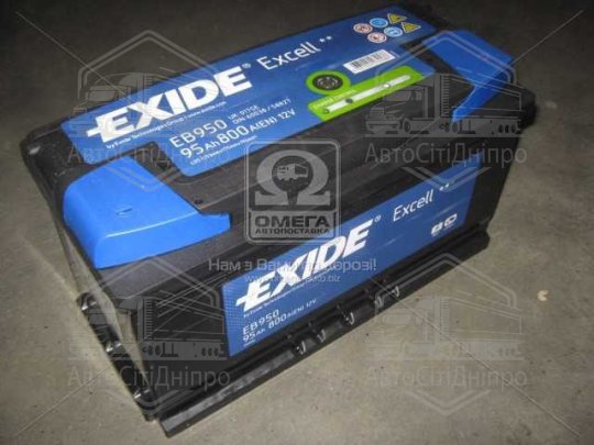 Акумулятор 95Ah-12v Exide EXCELL (353х175х190), R, EN800