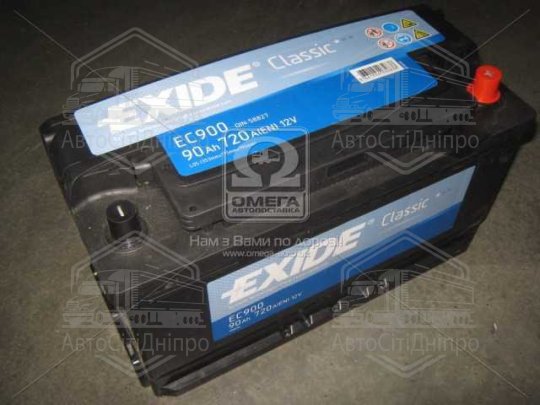 Акумулятор 90Ah-12v Exide CLASSIC (353х175х190), R, EN720