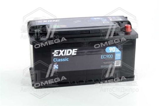 Акумулятор 90Ah-12v Exide CLASSIC (353х175х190), R, EN720