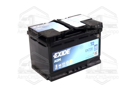 Акумулятор 72Ah-12v Exide AGM (278х175х190),R,EN760