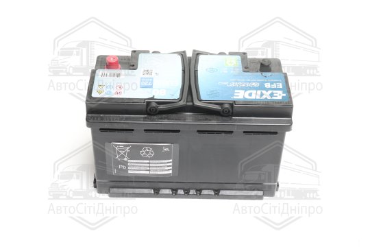 Акумулятор 80Ah-12v Exide EFB (315х175х190), R, EN800
