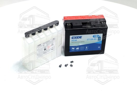 Акумулятор 10Ah-12v Exide AGM (ET12B-BS) (150х70х130) L, EN160