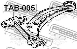 Сайлентблок важеля TOYOTA CAMRY LEXUS ES 96-03 перед. міст (Вир-во FEBEST)