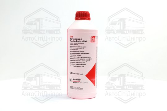 Антифриз FEBI червоний концентрат G12 (Каністра 1,5л)