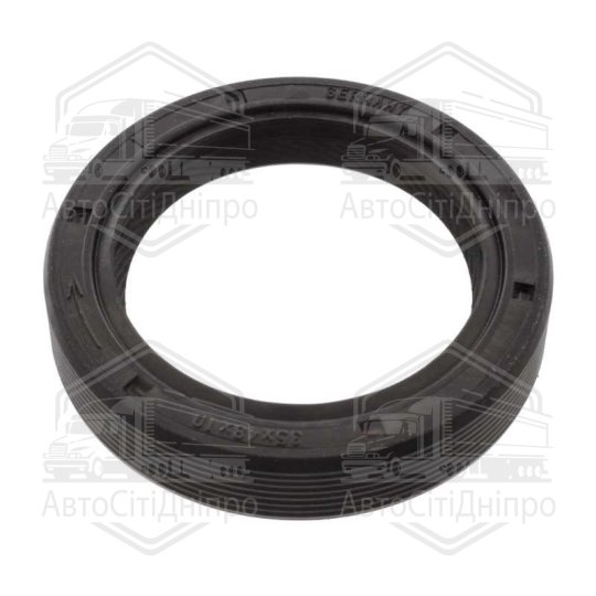 Сальник двигуна FRONT VAG AAH/AAR/AEL/AZA/AGB/AJK/ARE/BES 35X48X10 (вир-во FEBI)
