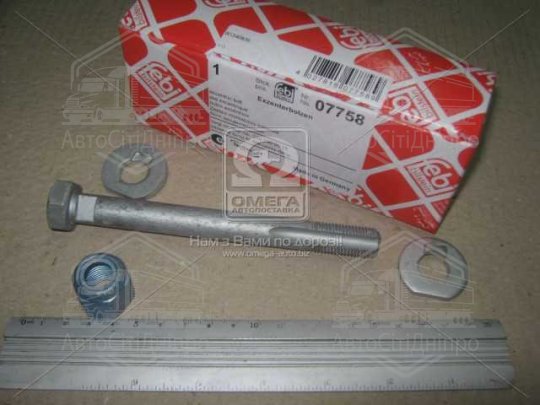 Болт регулювання розвалу коліс MERCEDES C-CLASS, E-CLASS 93-04 перед. міст (Вир-во FEBI)