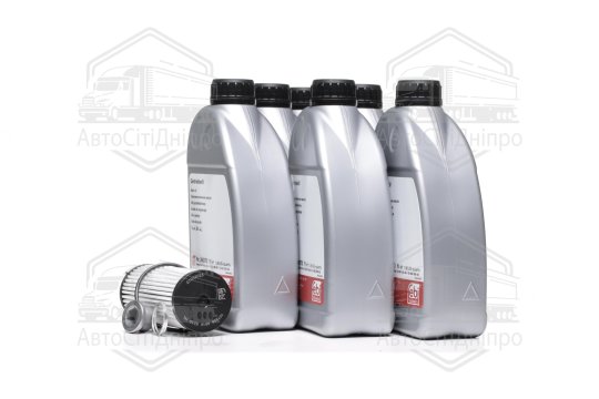 Комплект для заміни оливи FEBI 39070 6x1L, фільтр АКПП, прокладка (опис у примітці)
