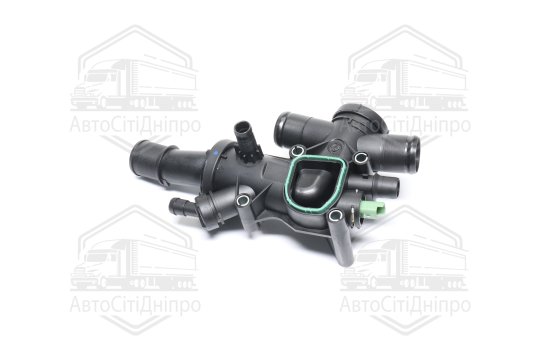 Термостат з корпусом, ущільненням та термовимикачем FIAT/Ford/Peugeot (вир-во FEBI)