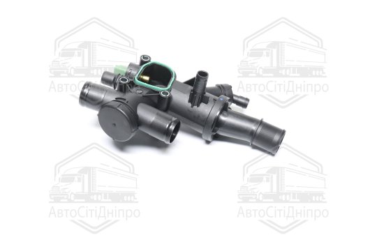 Термостат з корпусом, ущільненням та термовимикачем FIAT/Ford/Peugeot (вир-во FEBI)