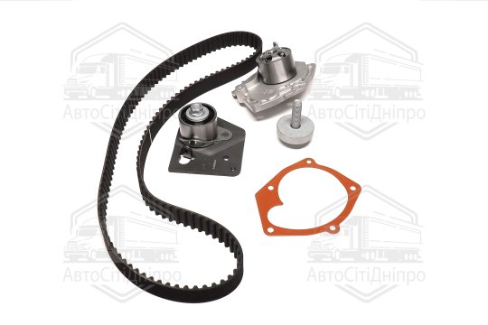 Комплект ременя ГРМ із водяним насосом (Вир-во Gates)