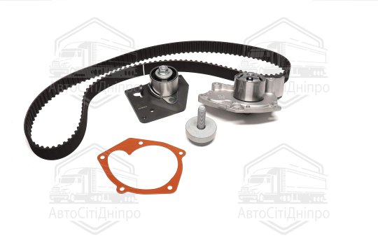 Комплект ременя ГРМ із водяним насосом (Вир-во Gates)
