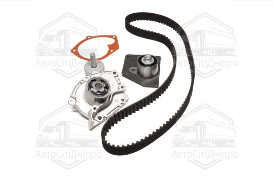 Комплект ременя ГРМ із водяним насосом (Вир-во Gates)