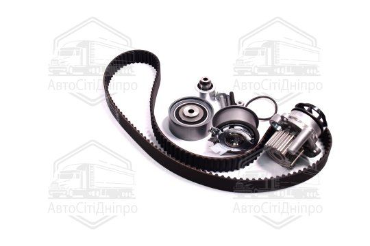 Водяний насос + комплект ременя ГРМ SKODA OCTAVIA II (1Z3) 2.0 TDI 02/04 - 06/13 (Вир-во INA)