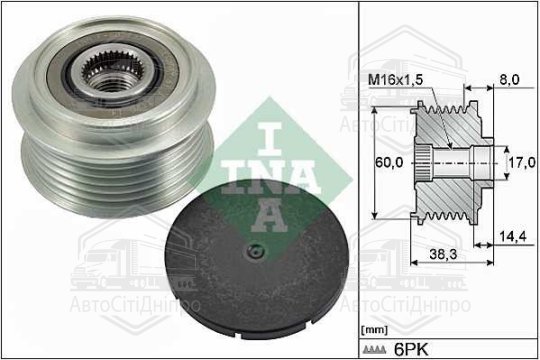 Натяжні ролики для легкових автомобілів (вир-во INA)