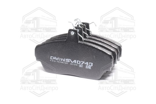 Колодка гальм. ГАЗ 3302 перед. (компл. 4шт.) (вир-во Dafmi)