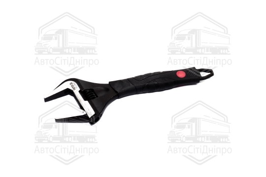 Ключ розвідний 300мм кований, рукоятка TPR, HRC 40~50, Cr-V STORM(INTERTOOL)