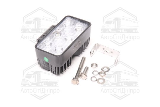 Фара LED прямокутна 18W, 6 ламп, 110*90мм, 1200Lm вузький промінь 12/24V 6000K (LITLEDA, JUBANA)