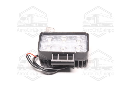 Фара LED прямокутна 18W, 6 ламп, 110*90мм, 1200Lm вузький промінь 12/24V 6000K (LITLEDA, JUBANA)
