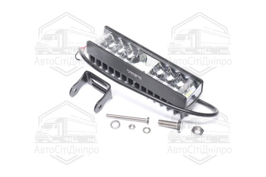 Фара LED прямокутна 18W, 12+22 ламп, 37,5х156мм, комбін. промінь 12/24V 6000K, 2250Lm (LITLEDA, JUBA