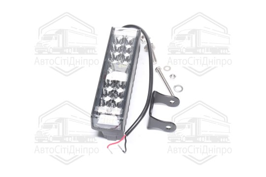 Фара LED прямокутна 18W, 12+22 ламп, 37,5х156мм, комбін. промінь 12/24V 6000K, 2250Lm (LITLEDA, JUBA