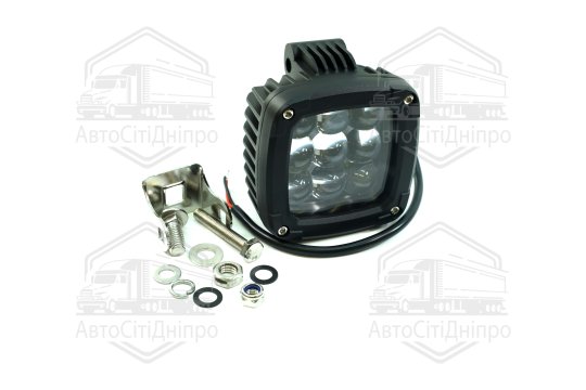 Фара LED квадр. ДЛЯ ОПТИРКУВАЧІВ світло СИНЄ 27W (9*3W), 99*127*71мм, 2700Lm (LITLEDA, JUBANA)