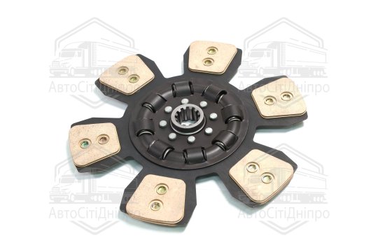 Диск зчеплення ведений МТЗ 80-1523 (сегментний,керамічн.) (ТМ JUBANA)