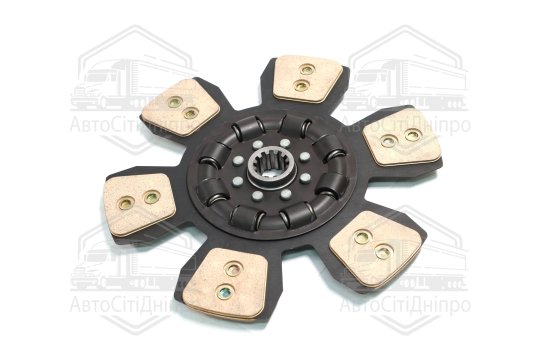 Диск зчеплення ведений МТЗ 80-1523 (сегментний,керамічн.) (ТМ JUBANA)