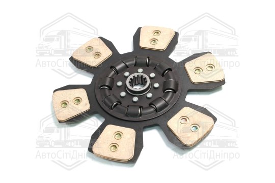 Диск зчеплення ведений МТЗ 80-1523 (сегментний,керамічн.) (ТМ JUBANA)