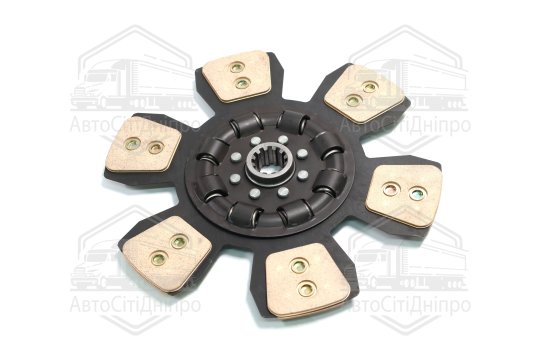 Диск зчеплення ведений МТЗ 80-1523 (сегментний,керамічн.) (ТМ JUBANA)