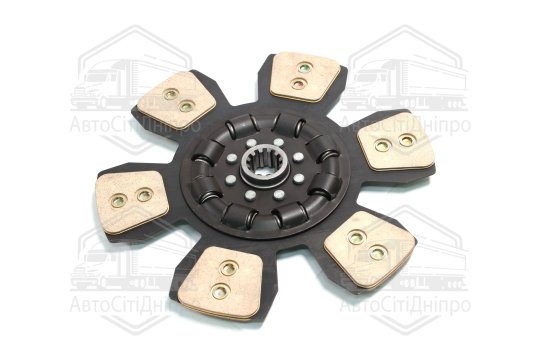 Диск зчеплення ведений МТЗ 80-1523 (сегментний,керамічн.) (ТМ JUBANA)