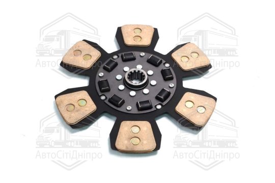 Диск зчеплення ведений МТЗ 80,82 (кераміч., лепестков.) (ТМ JUBANA)