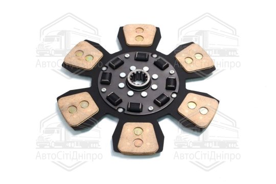 Диск зчеплення ведений МТЗ 80,82 (кераміч., лепестков.) (ТМ JUBANA)