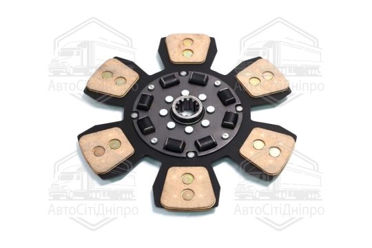 Диск зчеплення ведений МТЗ 80,82 (кераміч., лепестков.) (ТМ JUBANA)