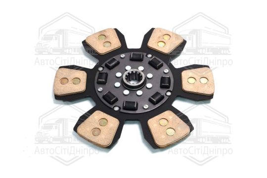 Диск зчеплення ведений МТЗ 80,82 (кераміч., лепестков.) (ТМ JUBANA)