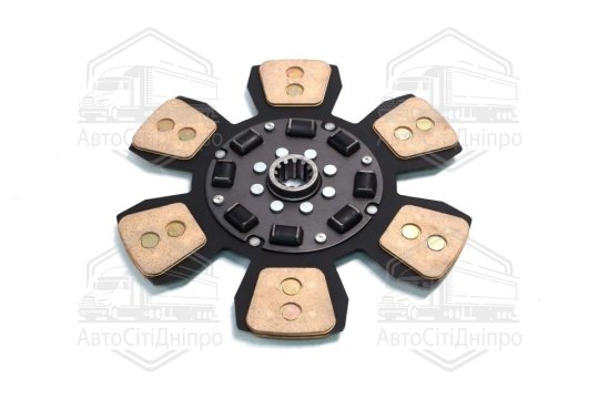 Диск зчеплення ведений МТЗ 80,82 (кераміч., лепестков.) (ТМ JUBANA)